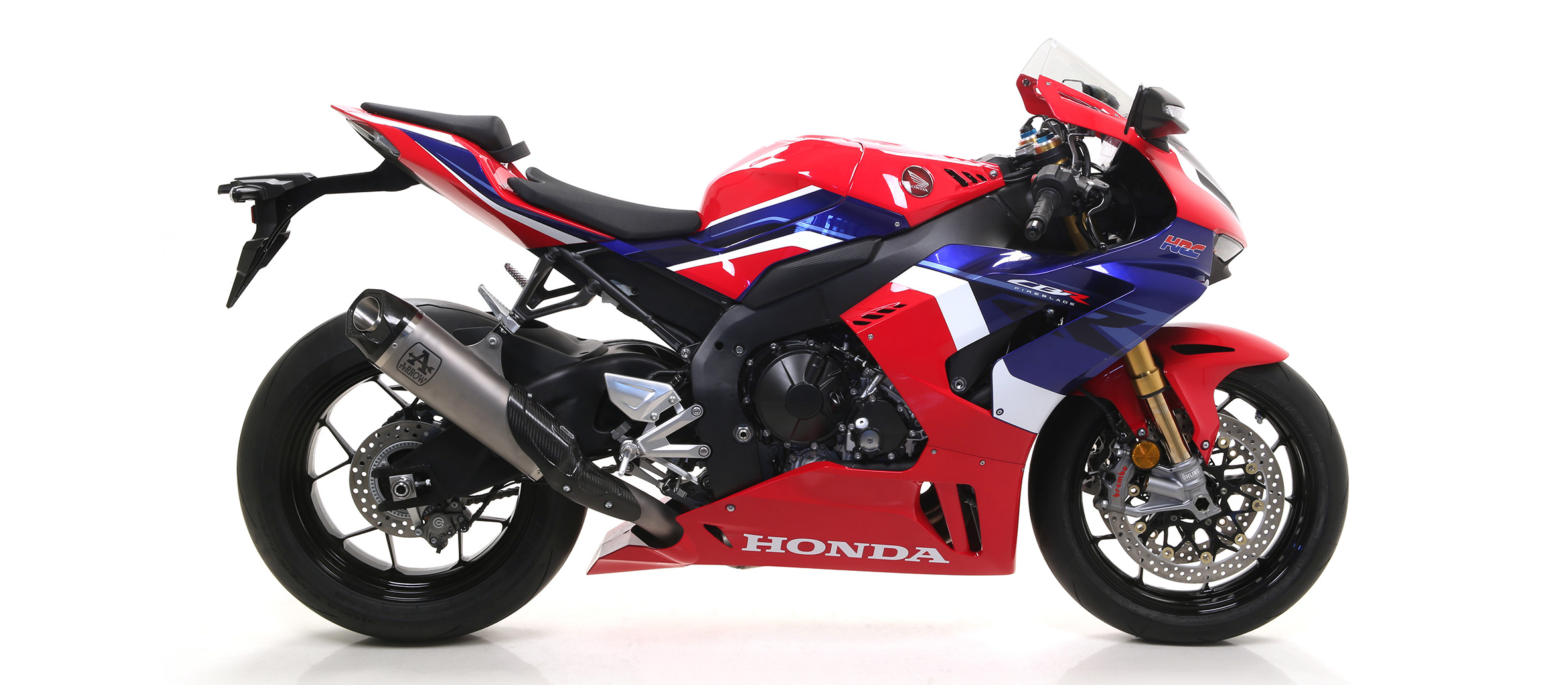 Arrow Works Titanium Slip-On w/ Carbon Fiber End Cap - Honda